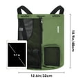 thumbnail image 2 of Drawstring Mesh Swim Backpack with Wet Pocket Lightweight Sports Equipment Bag for Swimming Gym Workout Grer Hand Carry Handle Beach Pool, Dark Green, 2 of 7