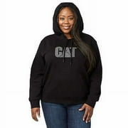 Caterpillar Ladies Hoodie, (Black, XXL)