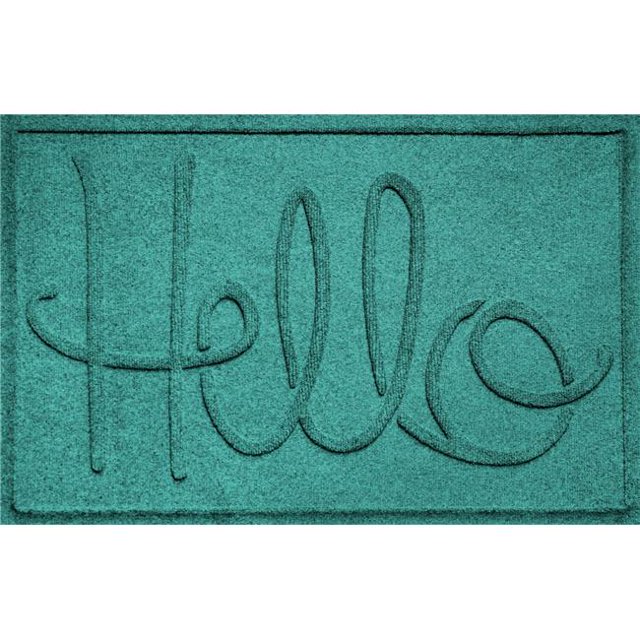 Aqua Shield 20647630023 2 x 3 Pi Simple Bonjour Paillasson - Aigue-Marine