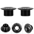 thumbnail image 3 of 3Pcs 18mm Aluminum Alloy Bike Shaft  Screw Nut 3 Colors for Bike Chainwheel, 3 of 7