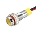 thumbnail image 1 of Unique Bargains Indicateur de Signal AC/DC 110V 6mm Coque en Métal LED Jaune, 1 of 4
