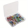 thumbnail image 1 of 120 Pack Colored Metal Safety Pins with Storage Box, Small Sewing Pins for Clothes, DIY Crafts and Accessories, 1 of 7
