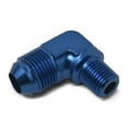 thumbnail image 2 of Russell Performance -8 AN to 1/2in NPT 90 Degree Flare to Pipe Adapter (Blue), 2 of 2