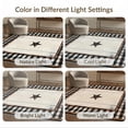 thumbnail image 7 of ODIKA 9'x12' Washable Area Rug Door Retro Plaid Bordered Panel Farmhouse Border Motif Vintage for Dining Room, Basement, Large Office, Non-Slip Chair-Friendly, 7 of 7