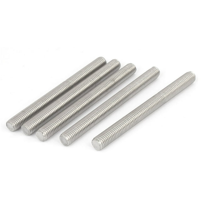 Unique Bargains M12 x 130mm Acier Inoxydable 304 Filetage à Droite Tige Entièrement Filetée 5 Pcs