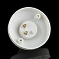 thumbnail image 2 of kurtrusly 1pc Plastic E27 Base Light Bulb Lamp Socket Holder White Base Lamp Socket Led Light Bulb Holder Screw Cap Socket Bulb Holder white 7.5cmx4cm 1Set, 2 of 6