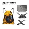 thumbnail image 3 of Kdxio Butterfly On Sunflower Print Drawstring Backpack Bag,Waterproof Draw String Back Sack, Gym Drawstring Bags Swim Bag For Unisex, 3 of 5