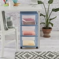 thumbnail image 3 of Sterilite 3 Drawer Cart, Blue, 3 of 5