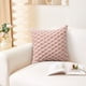 thumbnail image 5 of Almohada de soporte lumbar de terciopelo de copo de nieve para tejer | Cojín de terciopelo PV suave con acolchado fino | Funda de almohada con cremallera oculta | Sofá decorativo y cojín de oficina, 5 of 7
