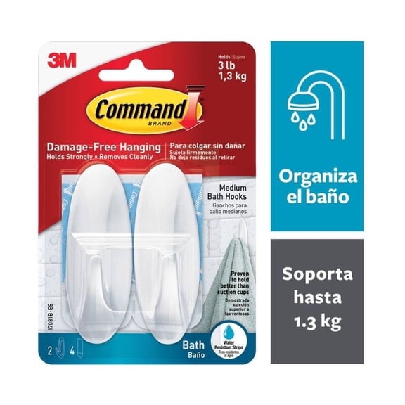 Sujetador de Baño 3M Command para  Regadera