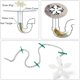 thumbnail image 5 of Paquete de 12 atrapacabellos con forma de flor para ducha, cadena para atrapar el cabello, gancho para bañera, lavabo, protector de desagües, tapón para el cabello para baño y cocina., 5 of 5