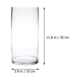thumbnail image 3 of Clear Glass Vase Cylinder for Home Decor and Floral Arrangements Big Size, 3 of 6