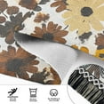 thumbnail image 6 of Yayeee Runner Rug for Bedroom 2'x6' Machine Washable Hallway Non Slip Mat, Brown Flowers, 6 of 8