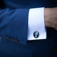 thumbnail image 4 of Shark Elegant Stainless Steel Cuff Links for Men, for Formal Wear and Special Occasions, 4 of 6