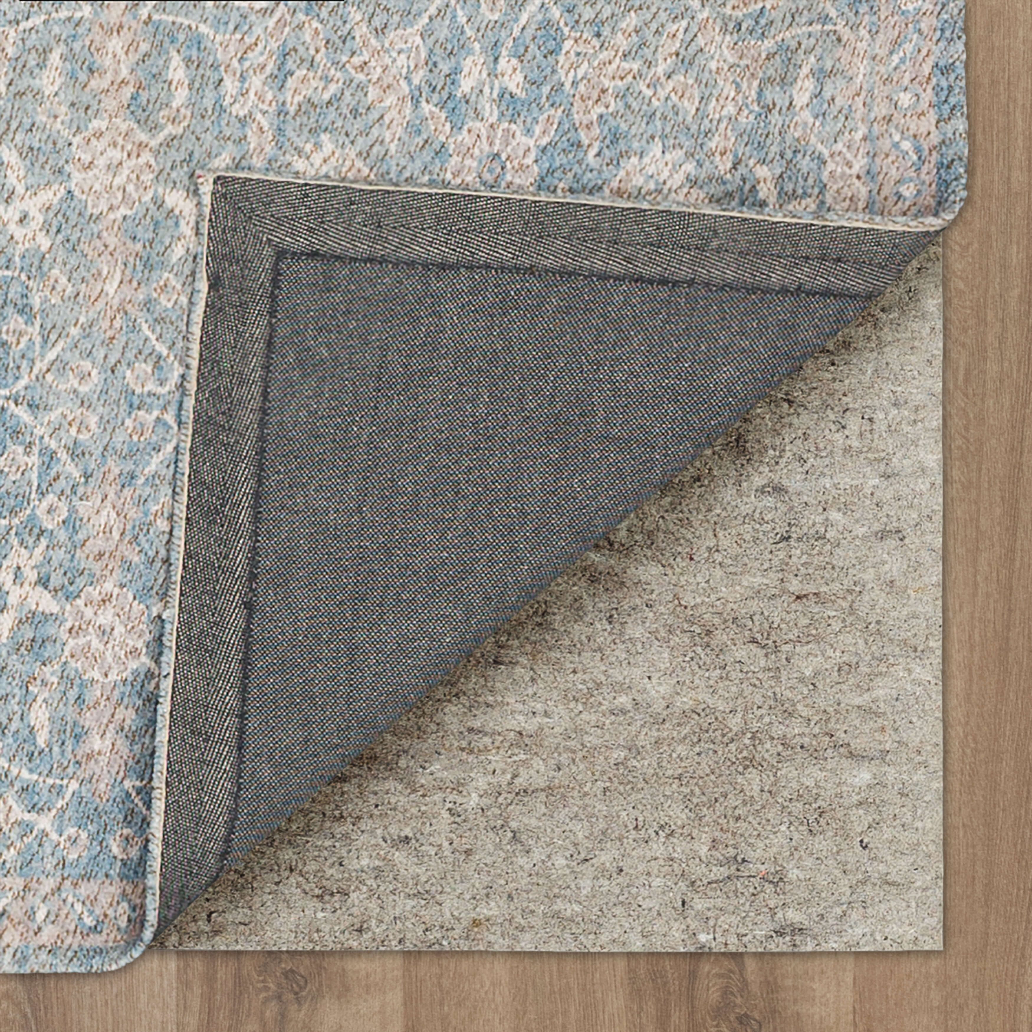Mainstays Zula Jardin Low Pile Stain/Fade Resistant Polyester Indoor Runner Rug, Blue, 2'6" x 7'