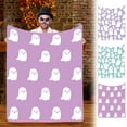 thumbnail image 5 of Nilvkv Halloween Blanket Cute Ghost Printed Blanket Throw Blanket Lunch Break Blanket Sofa Blanket Office Nap Blanket, Halloween Decor, 29.53x39.37in, 5 of 5