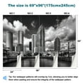 thumbnail image 3 of Peel and Stick Wallpaper Waterproof Black White Wall Mural Decor Self Adhesive and Removable 69in x 98in, 3 of 8
