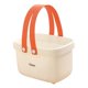 thumbnail image 3 of Organizador de almacenamiento, bolsa de suministros de limpieza, cesta de ducha multiusos, bolsa de aseo naranja y blanco, 3 of 9