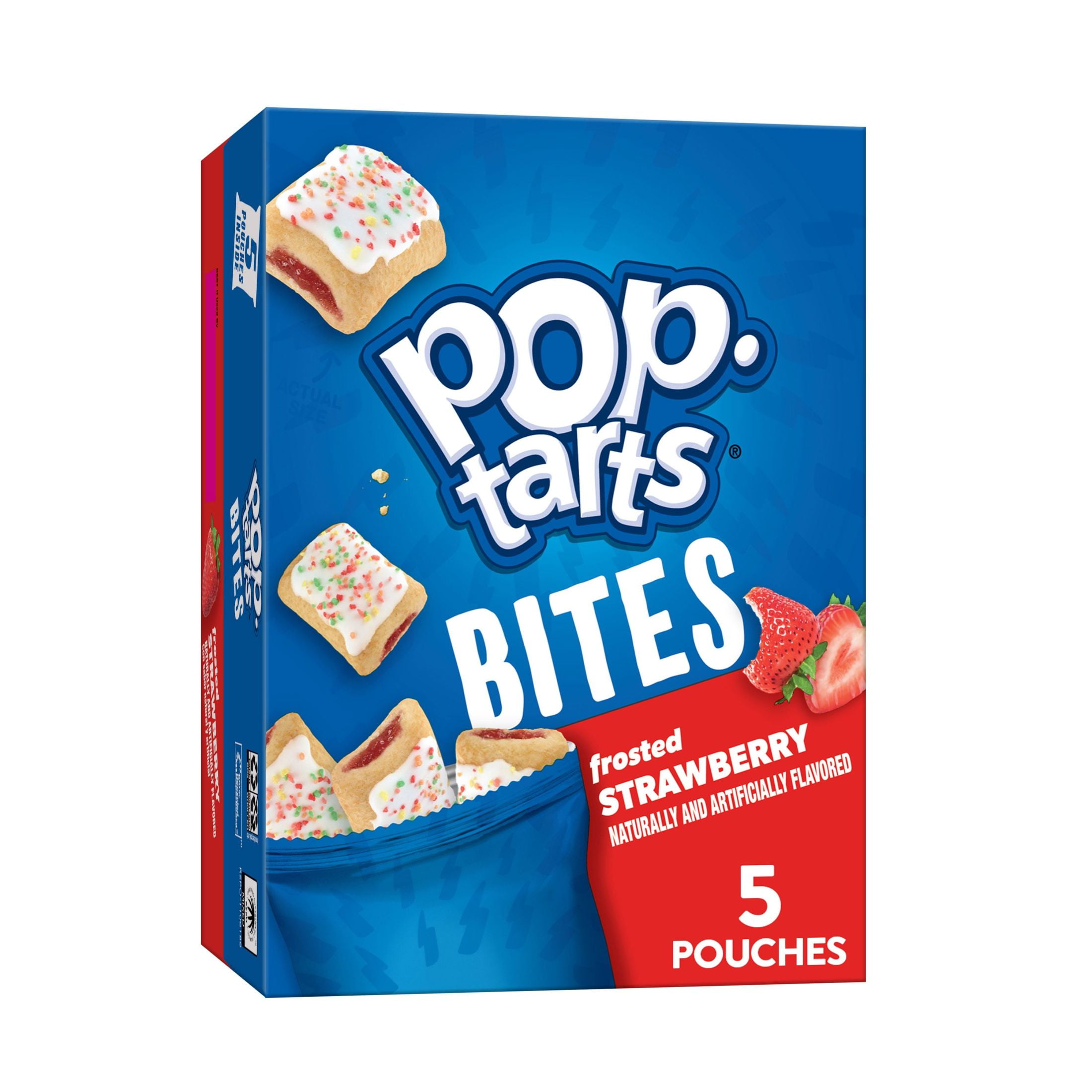 Pop Tarts Frosted Strawberry Breakfast Baked Pastry Bites, 7 oz, 5 Count
