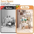 thumbnail image 4 of Organizador de esquina para baño SUNZOS de 3 niveles con soporte para maquillaje, 4 of 6