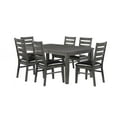 thumbnail image 4 of Topline Home Furnishing Grey Wooden 7pc Dining Set, 4 of 7