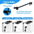 thumbnail image 2 of 5-Setting High Pressure Shower Head 12 inch Rain Shower Head with Handheld and Hose Black, 2 of 6