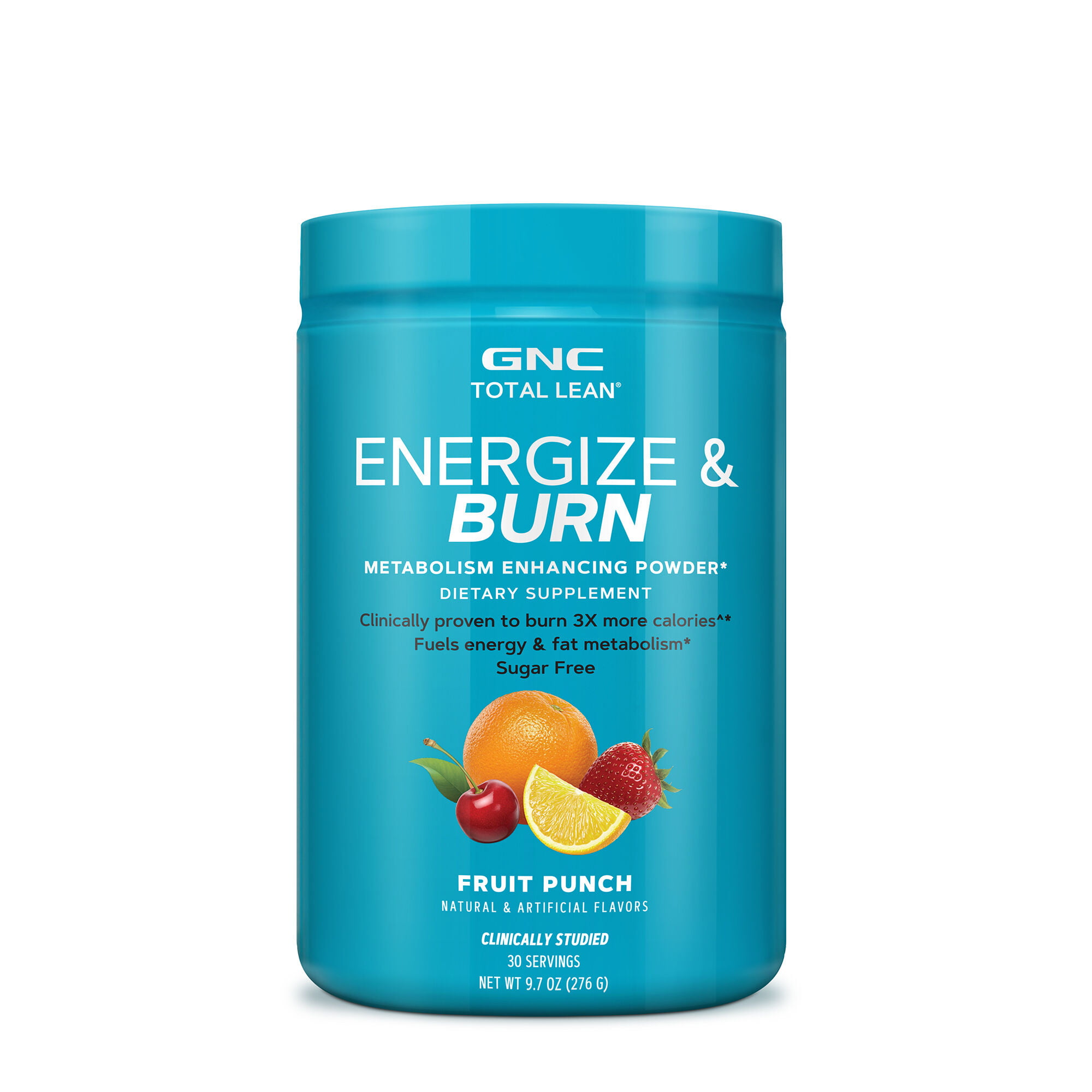 GNC Total Lean Energize and Burn | Fuels Energy and Fat Metabolism | Fruit Punch