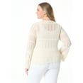 thumbnail image 2 of Jessica Simpson Women's and Women's Plus Pointelle Pullover, Sizes XS-5X, 2 of 5