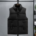 thumbnail image 3 of Chaleco de Algodón Chaleco Cálido Engrosado de Otoño e Invierno para Hombres Costuras de Moda para Hombres Uso Exterior Chaleco con Hombros Superiores de Todo Fósforo Chaleco para Hombres, 3 of 6