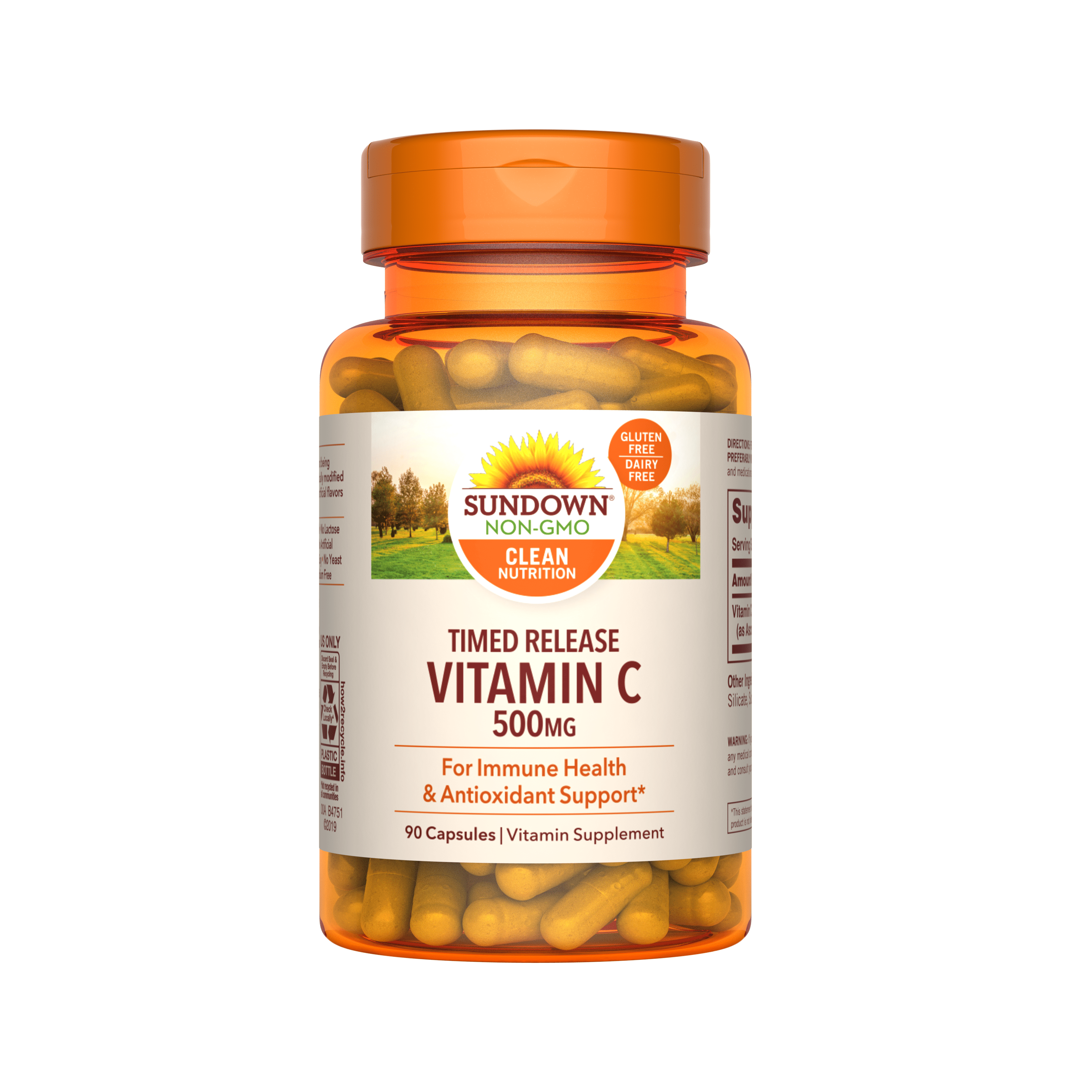 Sundown Naturals Vitamin C Time Release Capsules, 500 Mg 90 Ct - Walmart.com