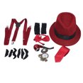 thumbnail image 1 of Disfraces del Abuelo, Accesorios de Abuelo Atemporales de la Década de 1920 Establecidos para Fiestas, 1 of 7
