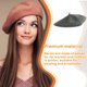 thumbnail image 5 of Minnieouse Artist Hat Suministros de otoño invierno Gorras simples Cómodas y transpirables Sombreros Disfraces de fiesta para mujeres naranja 1 Sombreros gris cáñamo oscuro Minnieouse AP009241-25B, 5 of 6