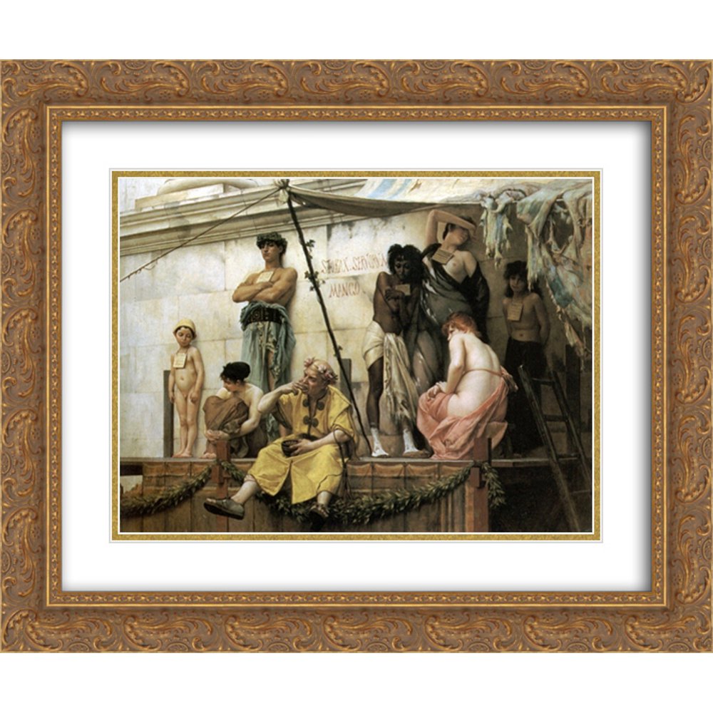 Gustave Boulanger 2x Matted 24x20 Gold Ornate Framed Art Print ‘The