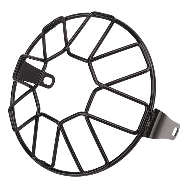 Protector de faro de motocicleta, cubierta de parrilla de malla Universal para faros delanteros de 6,5 pulgadas, sección transversal doble