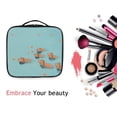 thumbnail image 6 of FORMRS Travel Makeup Bag Large Capacity Train Case Cosmetic Organizer with Adjustable Dividers, Capybara Splash, 6 of 8
