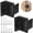 Black, variant on 2 Pack Door Security Locks – Heavy Duty Zinc Alloy Door Lock Reinforcer with Privacy Latch | Home Security Door Lock Reinforcement for Apartment, Dorm (Includes Screws)