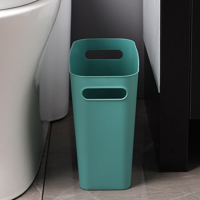 serony Large Trash Can Wastebasket Garbage Container Solid Color Sundries Toiletries Storage Bin High-Capacity Organizers for Home Sundries Toiletries Storage Orange