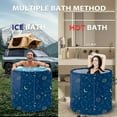 thumbnail image 6 of Portable Bathtub for Adults, Easy to Assemble Collapsible Bathtub （31.5"L x 26"）, Suitable for Travel, Camping and Outdoor Activities (Star, L), 6 of 9