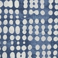 thumbnail image 3 of HomeRoots 669130 8 x 10 ft. Navy Blue & Ivory Polka Dot Transitional Washable Machine Made Rectangle Area Rug with UV Protection, 3 of 9