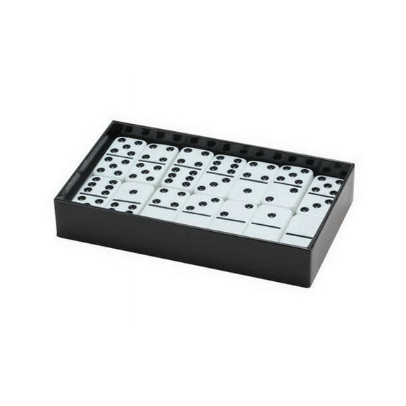 CHH 2308L-WHT Double 6 White Standard Dominoes