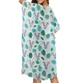thumbnail image 2 of DISNIMO Monstera Elephant Print Women's Swimsuit Coverups Long Kimono Beach Swimsuit Cover up Casual Loose Summer Bikini Cover Up for Vacation, 2 of 6