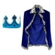 thumbnail image 5 of Disfraz de rey para niños Túnica de rey y príncipe heredero Disfraz medieval de cuerpo entero Accesorios de disfraz para disfraz de Halloween Regalo Azul Salvador disfraz infantil, 5 of 10