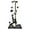 Gray 32inches, variant on 32" Tall Cat Scratching Post Sisal Scratch Posts with Hanging Ball and Self-Massage Brush Vertical Scratcher for Indoor Cats and Kittens(Light-Gray 32inches)