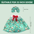 thumbnail image 5 of Christmas Porch Goose Outfit, Funny Yard Goose Statue Clothes for Outdoor Lawn Decor, Cute Christmas Costume for 23 Inch Porch Geese, Festive Garden & Patio Decoration (Green), 5 of 12