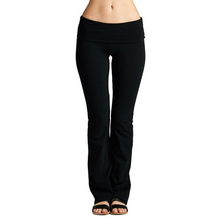 Red Gelscrubs Pant - Regular Leg Fold Over High Waist Workout Yoga Pants