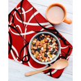 thumbnail image 3 of Red Geometric Kitchen Dish Towels for Drying Dishes Set of 4, Modern Abstract Black White Striped Lines Waffle Weave Microfiber Hand Tea Bathroom Towels Quick Dry & Absorbent Towel 12x12, 3 of 7