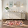 thumbnail image 4 of sasyxdc Moroccan Washable Entry Rug - 2x3 Small Throw Kitchen Rugs Non-Slip Soft Area Rugs for Bedroom Grey Distressed Bathroom Mats Indoor Doormat Carpet for Entryway Laundry Room Living, 4 of 7