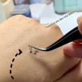 thumbnail image 3 of Yadiana Ensemble de Pinces à Cils - Pinces de Précision en Acier Inoxydable Professionnel pour Extensions de Cils, Inclut des Pinces à Pointe Droite et Courbée (Noir, 2 Pcs), 3 of 7