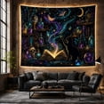thumbnail image 6 of Magical Apothecary Alchemist'S With Deep Starry Night Sky, Playful Gothic for Cat Lovers, Animal Wall Decor, Halloween Gift, Tapestry Wall Hanging for Bedroom and Dorm, 6 of 7