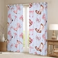 thumbnail image 2 of Homewish Cowgirl Cowboy Kids Black Out Curtains, Cute Princess Bowknot Ribbon Curtains Pack of 2 (42x63 Each), Cartoon Star Print Bedroom Curtains, Living Room Curtains Decor, 2 of 6